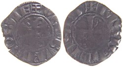 Dijon 1218-1272 denier inédit aux légendes fautives avers et revers au nom de Hugues IV