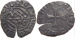Saint Laurent-lès-Chalon 1445 denier inédit et variété inédite au nom de Philippe-le-Bon