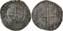 Auxonne 1404-1406 grand blanc variété doublement fauté au nom de Jean-sans-Peur