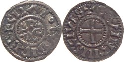 Chalon-sur-Saône 875 à 877 denier au nom de l'empereur Charles II le Chauve