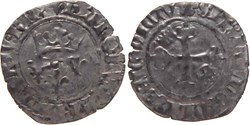 Mâcon 1419-8 fin gros dit "florette" 5è émission royale variété fautée au nom de Charles VI