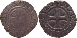 Cuisery 1422-1423 double tournois de type 2 variété fauté au nom de Philippe-le-Bon