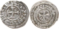 Auxerre 1050-1100 denier - monnayage immobilisé anépigraphe