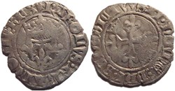 Mâcon 1419-9 à 1420-03 gros dit "florette" 5è émission royale fautée au nom de Charles VI