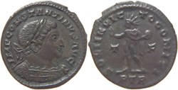 autre romaine 310-313 Constantin 1er follis au revers Sol frappé à Trèves