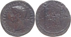 Lyon 12 à 14 Tibère sesterce à l'autel des Gaules, padouan de Cavino du XVIIè siècle (avant 1570)