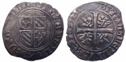 Auxonne 1404-1406 grand blanc fauté au nom de Jean-sans-Peur