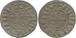 Dijon 1218-1272 denier au nom de Hugues IV