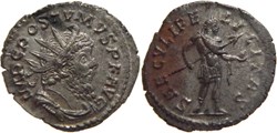 Postume 263-265 antoninien au revers Saeculi frappé à Trèves