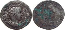 antiquité romaine 241 (juillet à décembre) Gordien III antoninien au revers PMTRP frappé à Rome