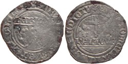 Nevers 1422-1435 blanc aux écus accostés au nom d'Henri VI d'Angleterre E286b