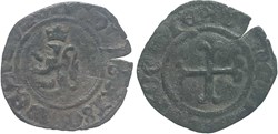 Auxonne 1425 engrogne au lion couronné au nom de Philippe-le-Bon