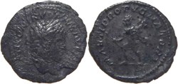 autre romaine 213 Caracalla denier au revers Mars frappé à Rome