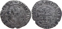 Mâcon ? 1461-1475 blanc aux couronnelles au nom de Louis XI variété inédite, émission non officielle