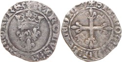 Dijon 1419-08 gros dit "florette" fauté au nom du roi Charles VI