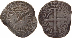 Auxonne 1337-1340 tiers de gros(maille tierce) à légende variée au nom de Eudes IV