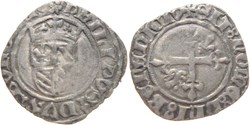 Cuisery 1420-05 gros à quintefeuille initiale fauté au nom de Philippe-le-Bon