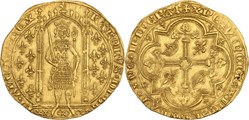 Mâcon 1365-04 à 1385-02 franc à pied d'or au nom de Charles V