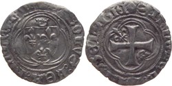 Dijon 1488-04 sizain (petit blanc aux couronnelles) au nom de Charles VIII