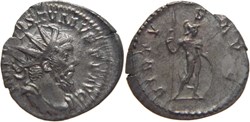 Postume 262 antoninien au revers Virtus frappé à Trèves