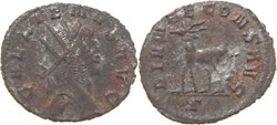 autre romaine 267-268 Gallien antoninien au revers Dianae frappé à Rome