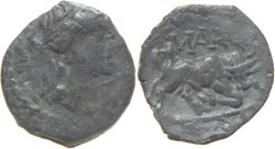 Région de Marseille -130 à -120 petit bronze massaliote au taureau : hémiobole ?