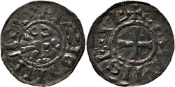 6/- Scodingue (comté de) Salins-les-Bains ou Lons-le-Saunier denier anonyme ex 3