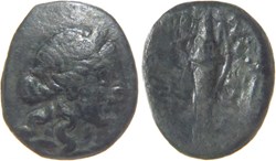 antiquité grecque Macédoine Théssalonique -168 à -160 demie unité de bronze