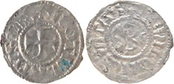 Chalon-sur-Saône 996-1031 denier au nom du roi Robert II