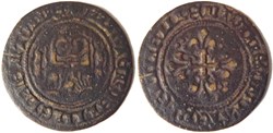 6/- Salins-les-Bains ou Lons-le-Saunier 1400-1477 jeton de compte des saulneries
