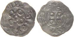 Mâcon 1137-1239 obole à la croix cantonnée au nom de Philippe Ier aux légendes dégénérées