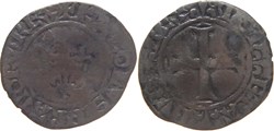 Mâcon 1411 à 1412 double tournois 3è émission au nom de Charles VI autre exemplaire