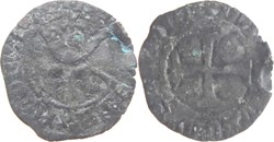 Mâcon 1421 double tournois dit "niquet" type 2 fauté variété au nom de Charles VI autre exemplaire