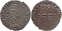 Mâcon 1419-8 début gros dit "florette" 5è émission ducale fautée Jean-sans-Peur au nom de Charles VI