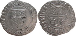 Auxonne 1395-1398 grand blanc type 2 fauté au nom de Philippe-le-Hardi