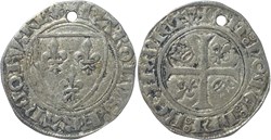 Mâcon 1389 09 à 12 blanc dit "guénar" 2è émission type 2 au nom de Charles VI