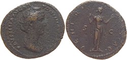 autre romaine 139 Faustine mère as ou dupondius ? au revers Vénus frappé à Rome