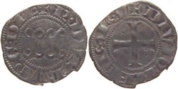 Dijon 1284-1300 denier aux deux annilles doubles de Robert II
