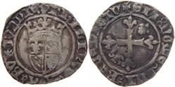 Saint Laurent-lès-Chalon 1419-09 à 10 gros inédit au lis initial et au nom de Philippe-le-Bon