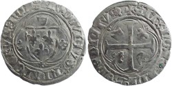 Dijon 1461 blanc à la couronne ducal au nom de Loui XI variété