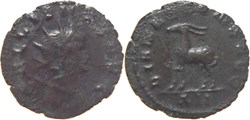 antiquité romaine 267-268 Gallien antoninien au revers Dianae frappé à Rome