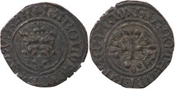 Auxerre 1420-1421 gros dit "florette" Charles VI variété