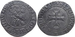 Rennes - Duché de Bretagne 1430-1440 blanc à la targe Jean V