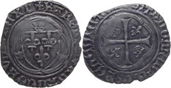 Villefranche-de-Rouergue 1496-1498 douzain (blanc aux couronnelles) au nom de Charles VIII