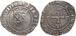 Cuisery 1420-05 gros à quintefeuille initiale fauté au nom de Philippe-le-Bon