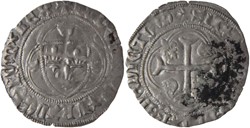 Mâcon ? 1461-1475 blanc aux couronnelles au nom de Louis XI, émission non officielle