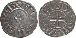 Dijon 1076-1079 denier au nom de Hugues Ier