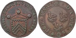 11/- Saint Maurice-de-Satonnay 1614-1640 vidame François de Chevriers et dame Louise Parise
