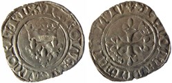 Mâcon 1419-9 à 1420-03 gros dit "florette" 5è émission royale fautée au nom de Charles VI