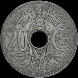 20c 1945B en AU58
